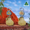 Kangaroo Scrotum Keyring - Australian Map Design